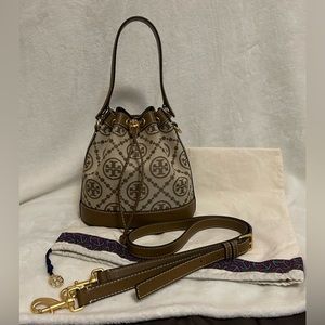 Tory Burch T Monogram Jacquard Bucket